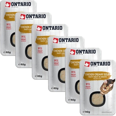 Ontario Cat chicken creamy soup 6 x 40 g