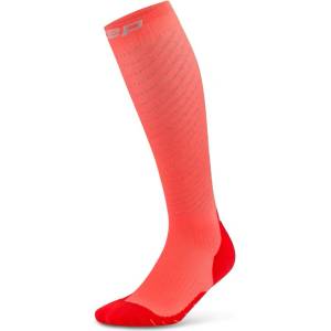CEP Мъжки компресионни чорапи CEP Pro Run Reflective Socks 3.0 Tall Compression socks - Neon Coral (207-1850-0212)