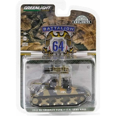 GreenLight M4 Sherman Tank U.S. Army WWII 1945 1:64