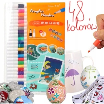 žiadna značka FIXKY AKRYLOVÉ POPISOVAČE NA RÔZNE POVRCHY 48 ks Acrylic Marker