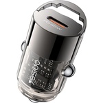 YESIDO Скрита зарядна букса - Yesido Hidden Car Charger (Y67) - Type-C, PD45W, алуминий - Черен