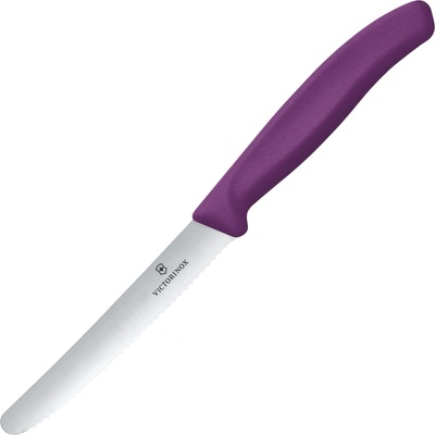 Victorinox SwissClassic Nôž na ovocie/zeleninu, 11cm, zubkovaný, fialový 6.7835.C1