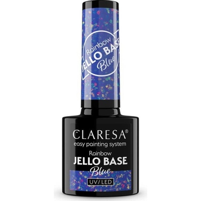 Gél lak CLARESA Rainbow JELLO base blue 5 ml