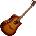 LÂG GUITARS Tramontane 118 T118DCE Brown Shadow Електро-акустична китара Дреднаут