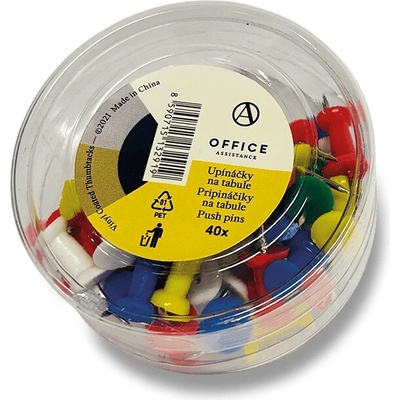 Upínáčky - mix barev, 40 ks
