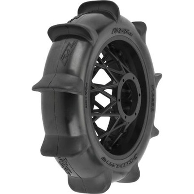 Pro-Line колело 1: 4, гума Roost MX Sand/Snow Paddle заден, диск черен (1): PROMOTO-MX