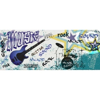 DIMEX ART s. r. o Панорамни флизелинов фототапет синя китара 375 x 150 см