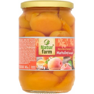 Natur farm Marhuľový kompót 720 ml