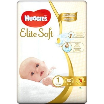 Huggies Бебешки пелени Huggies Extra Care - Размер 1, 2-5 kg, 50 броя (5029053564883)