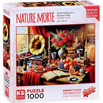 KS Games Пъзел KS Games от 1000 части - Тиха мелодия на барокова маса (20846)