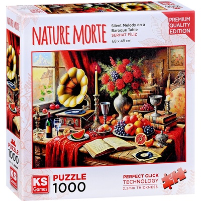 KS Games Пъзел KS Games от 1000 части - Тиха мелодия на барокова маса (20846)