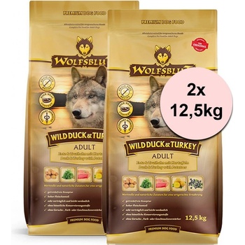 Wolfsblut Wild Duck & Turkey Adult 2 x 12,5 kg