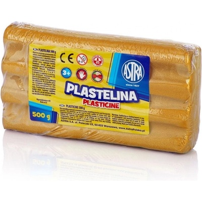 Astra Plastelína 500g Metalická Zlatá