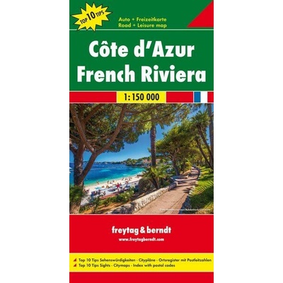 Freytag&Berndt Francúzska riviera 1: 150 000