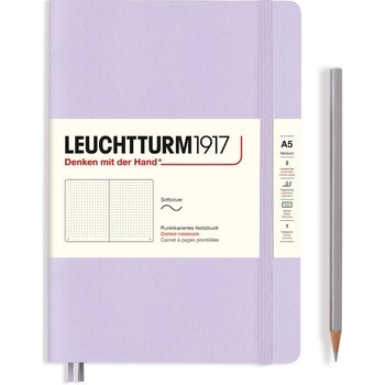 Leuchtturm1917 Medium A5 Softcover Tečkovaný zápisník Lilac