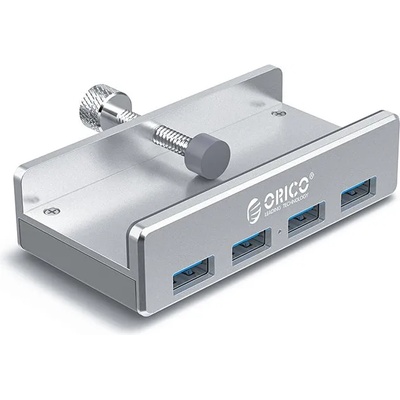 ORICO хъб USB 3.0 HUB Clip Type 4 port - Aluminum - MH4PU-SV (6936761867498)