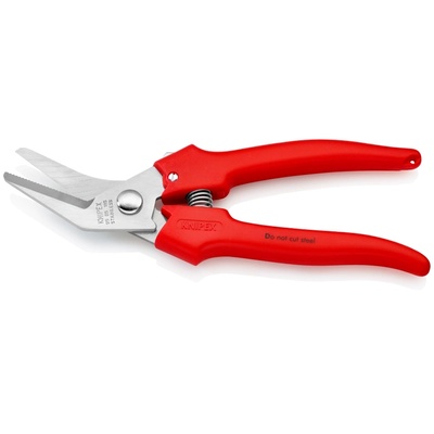KNIPEX Ножици извити за рязане на оплетка, хромирани, червена (k9505185)