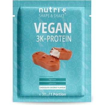 nutri + Пробен размер на вегански 3K протеин на прах - Chocolate Coconut