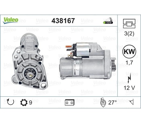 VALEO Startér 438167