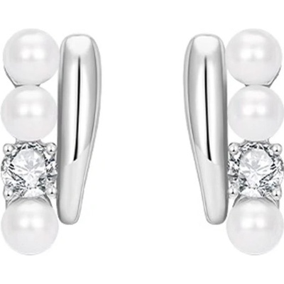 JAY Elegantní náušnice Elide sladkovodní perly stříbrné zapínání JAY-0111-20241864 stříbrná Bílá