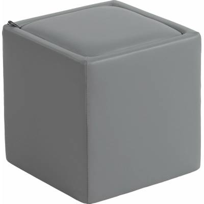HOMCOM Taburet s úložným prostorem 40 x 40 x 40 cm | šedý