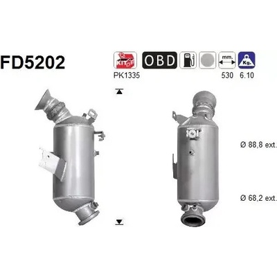 AS Filtr pevných částic ASA FD5202
