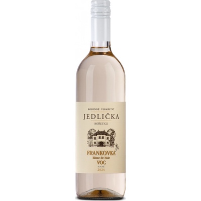 Rodinné vinařství Jedlička Frankovka Blanc de Noir bílé suché 2024 12,5% 0,75 l (holá láhev)