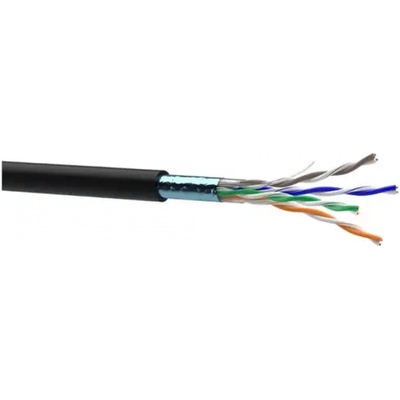 Conneu LAN кабел кат. 5e, F-UTP PE, 0.5Cu, 305 м. , черен 9-1521201-305 (9-1521201-305)
