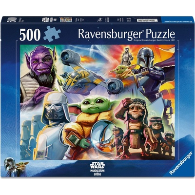 RAVENSBURGER Star Wars Mandalorian a Grogu 500 dílků