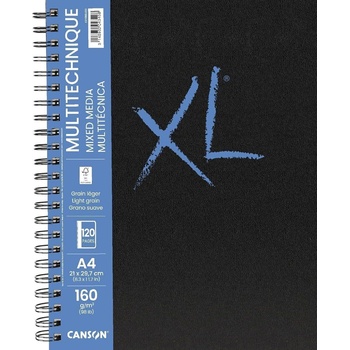 Canson Book Wire Bound Long Side XL Mixed Media Скицник 60 A4 160 g Portrait (C31200L022)