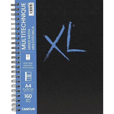 Canson Book Wire Bound Long Side XL Mixed Media Скицник 60 A4 160 g Portrait (C31200L022)