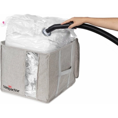 Compactor Oxford sivý kompresný úložný box 125 l