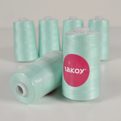 Takoy Overlock / coverlock polyesterová niť TKY 5000 farba mentolová