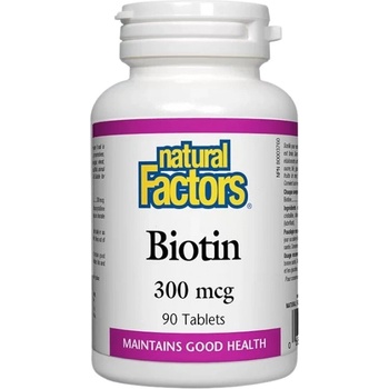 Image 1 of Natural Factors Biotin 300 mcg [90 Таблетки]