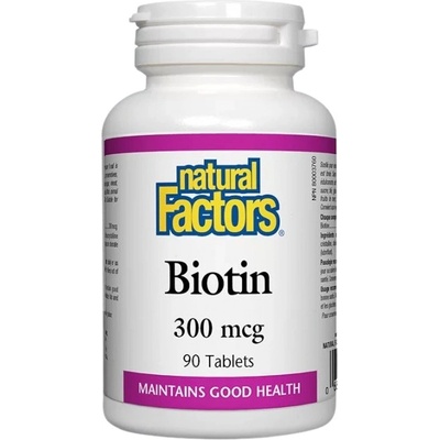 Natural Factors Biotin 300 mcg [90 Таблетки]