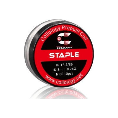 Ciology předmotané spirálky Staple Ni80 0,24ohm 10ks