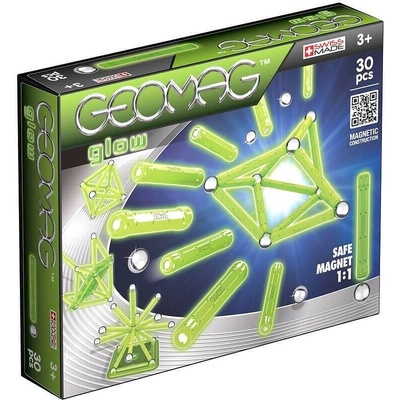 Geomag Магнитен конструктор Geomag Glow, 30 части