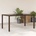 vidaXL Градинска маса със стъклен плот кафява 150x90x75 см полиратан (365534)