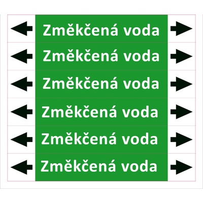 Nadrzenapalivo.cz Značení potrubí ISO 20560, změkčená voda PZA 008709