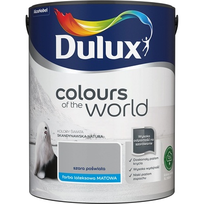 Dulux Kolory Świata Latexová barva na zeď 5 l Šedá záře