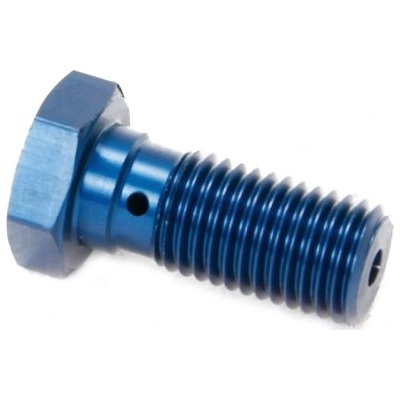 TRW ZF hydraulický šroub pro brzdové potrubí M10X1,25 (dvojitý) světle modrá