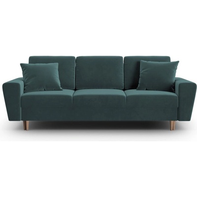 Cosmopolitan Design Кадифен разтегателен диван с място за съхранение в петролен цвят 235 cm Kyoto - Cosmopolitan Design (COS_3SF_2_F2_KYOTO7)