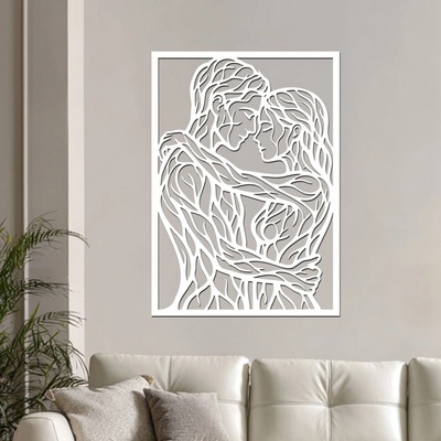 dřevo života Dřevěný obraz MY Rozměry (cm): 43x60, Zvolte barvu dekoru: Bílá