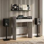 vidaXL DJ маса Бетонно сиво 62 x 45 x 102 см Инженерна дървесина (8006759)