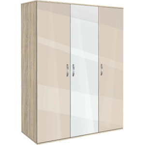 Bogdan Furniture G Трикрилен гардероб Мебели Богдан, модел BM-Ava 3, ГБ сонома и крем гланц