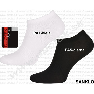 Duotex Členkové ponožky Sanklo PA1 biela