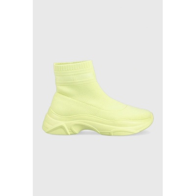 Tommy Jeans tenisky Sock Boot Monocolor zelená