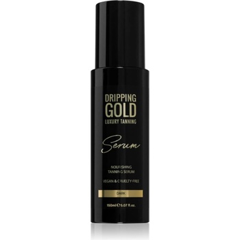 Dripping Gold Luxury Tanning Serum бронзиращ продукт за тяло и лице цвят Dark 150ml