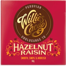 Willie's Cacao Hazelnut Raisin Chulucanas 70% 50 g