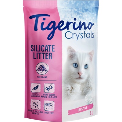 Tigerino Crystals Sensitive bez vône ružová 3 x 5 l